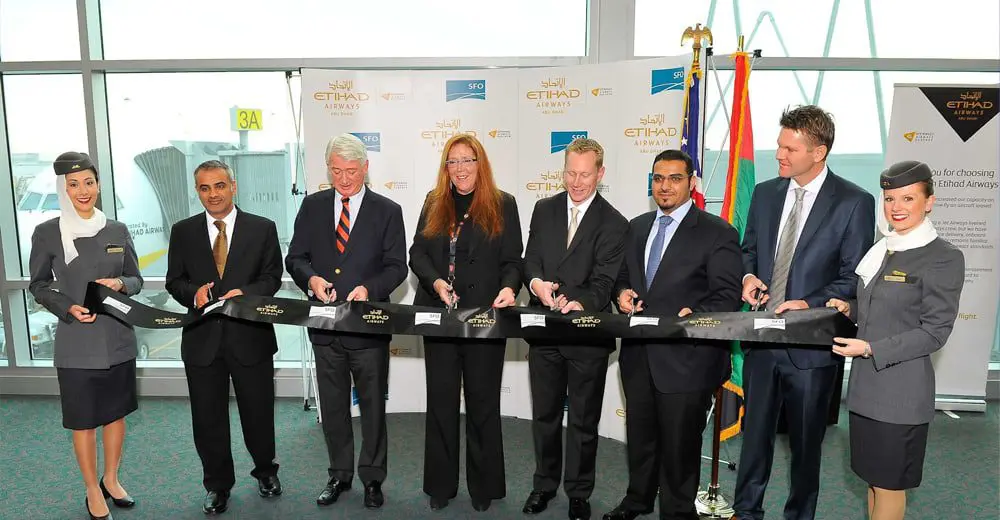 Etihad’s touches down in The Golden City