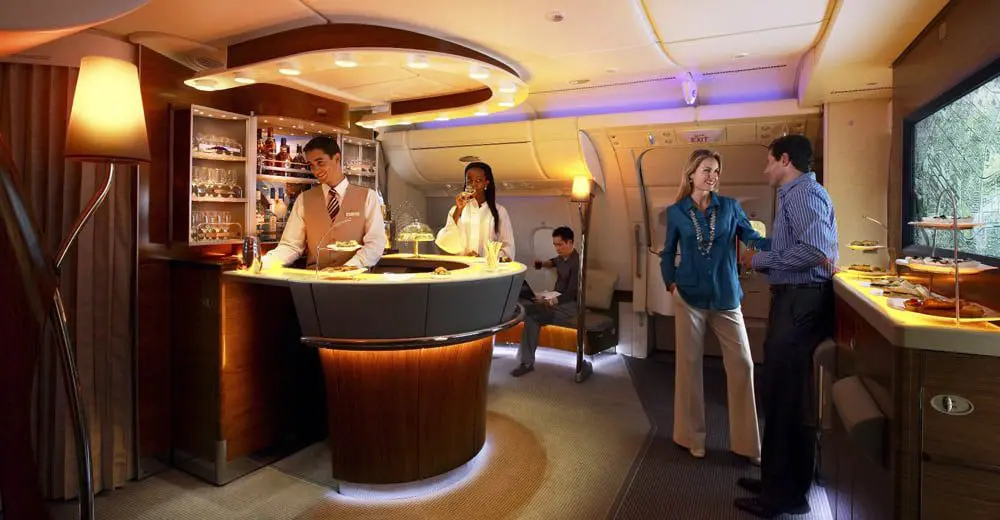 Emirates superjumbo heads to Perth