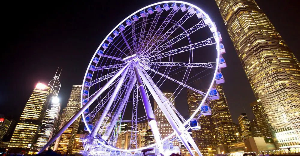 See Hong Kong from the wheel 