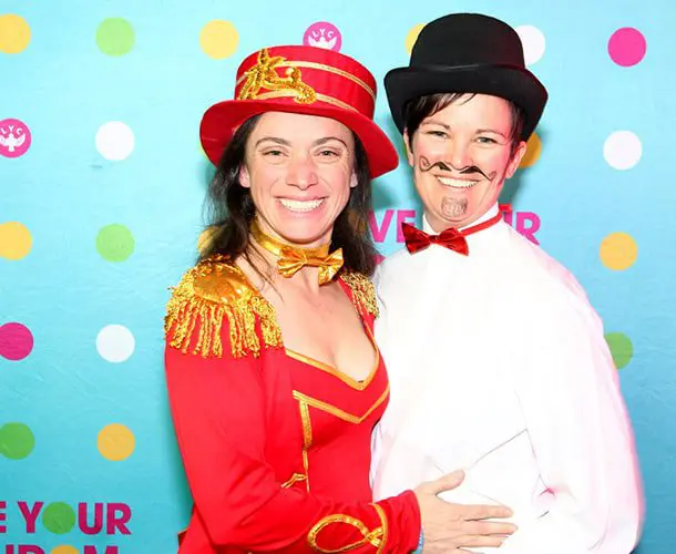 First Highlands Hook Up at DNA Gay Ski Week 1 Organisers Sally and Mandy Whitewoods.
