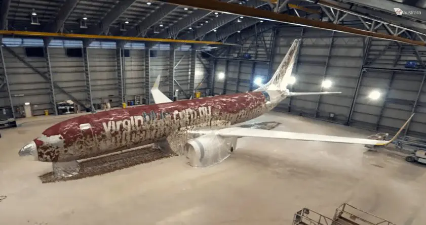 Watch Virgin Blue melt away, literally