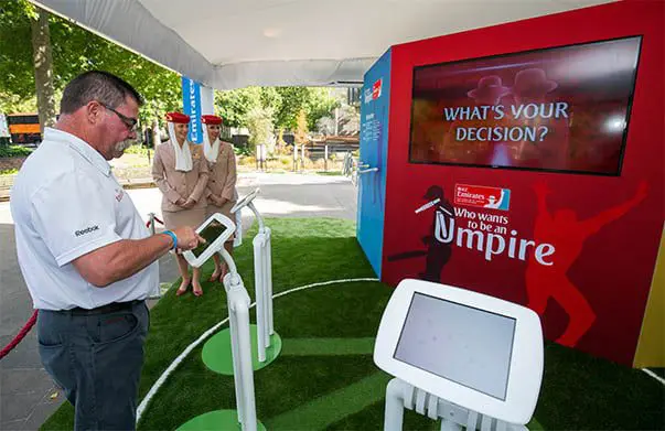 Emirates invites fans to step onto the field as an umpire 1 Emirates_KarryOn