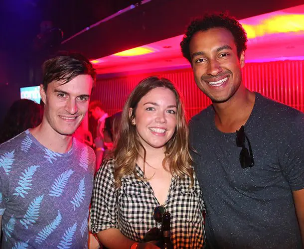 Robots Unrivalled pops-up in Sydney 4 Alex Dyson, Emma Markezic and Matt Okine.