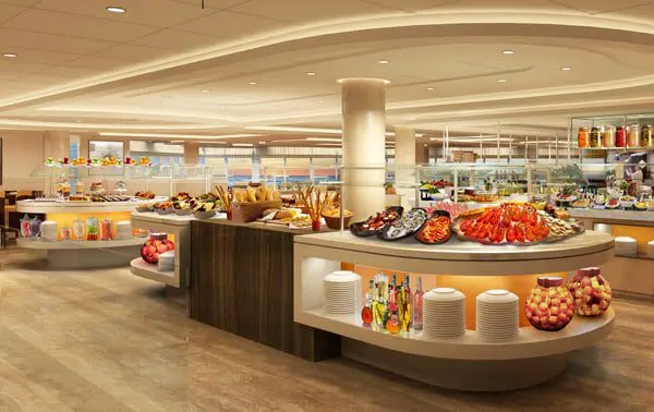 Brand new cruise ship to debut Down Under 6 A rendering of the colonnade on Seabourn Encore