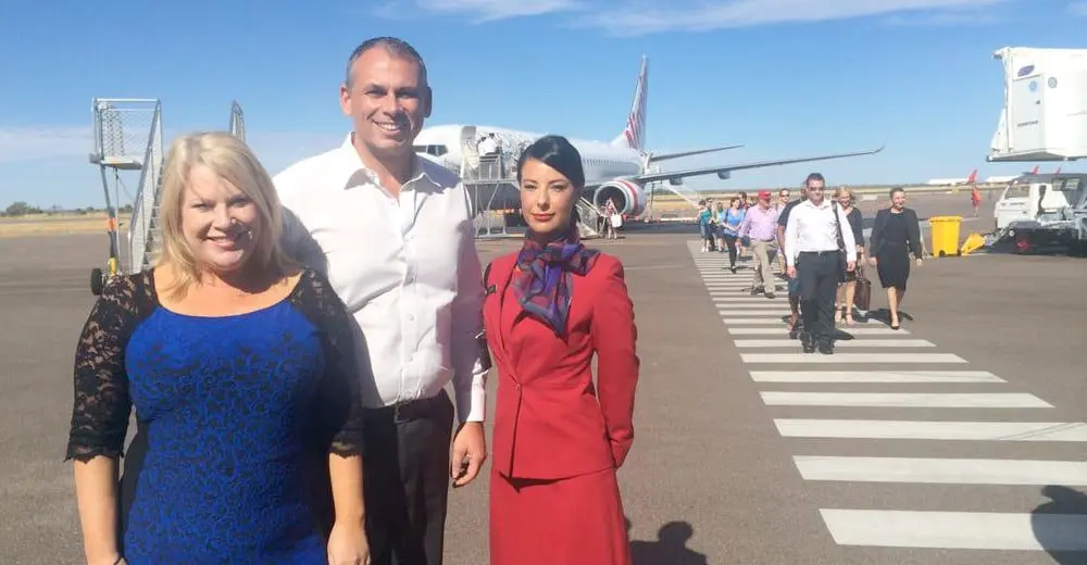 Virgin Australia arrives in the Red Centre