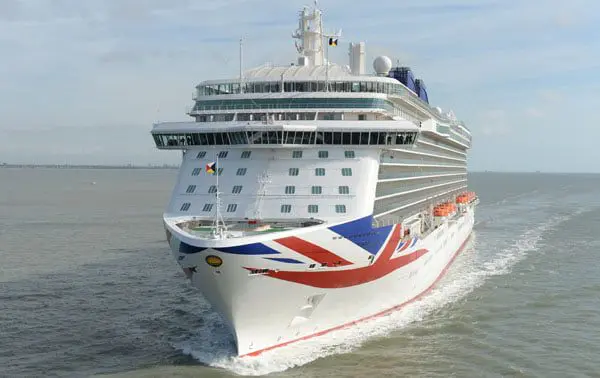 Britannia arrives in Southampton