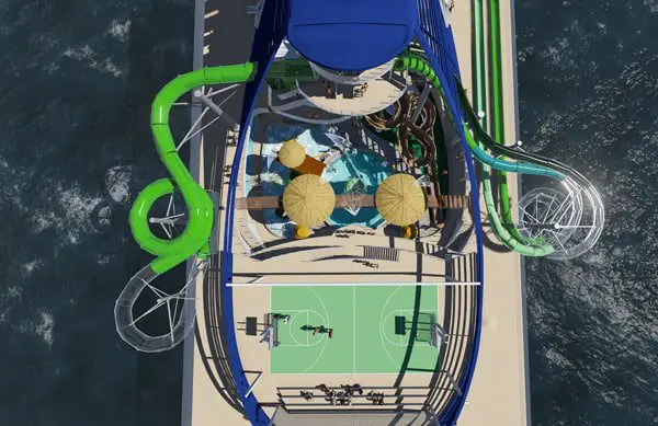 WOW! MSC Cruises' new megaship looks incredible 2 MSC Seaside from above