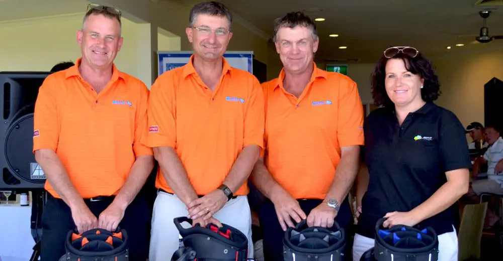 Personal Travel Manager putts for charity  