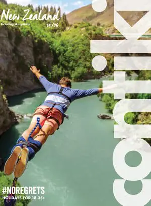 travel brochure Contiki NZ brochure
