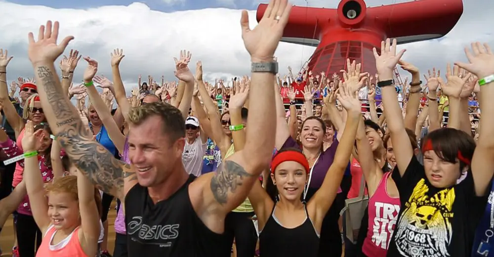 Shannan Ponton takes workout to sea with Carnival