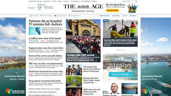The Age Sydney ads