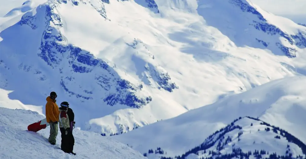 A ski buzz in the air