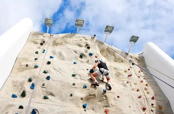 What to expect on Australia's new ship, Legend of the Seas 35 rock climbing