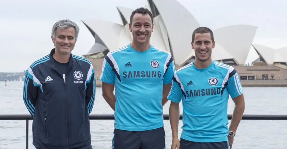 Chelsea FC kicking goals for NSW tourism 13 Sydney FC 2