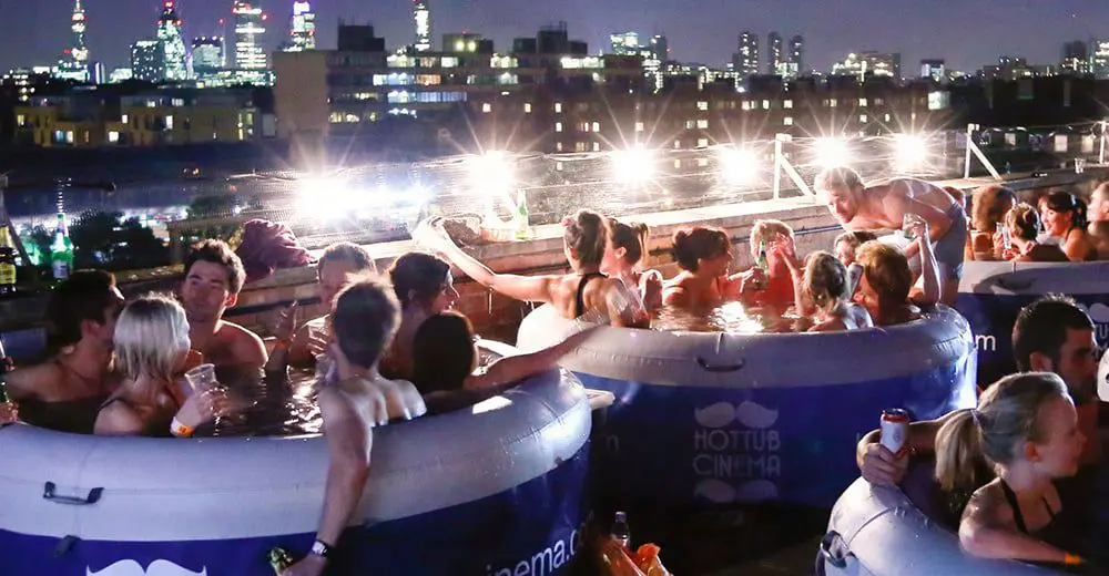 Hot Tub Cinema - get your swimmers and champers out