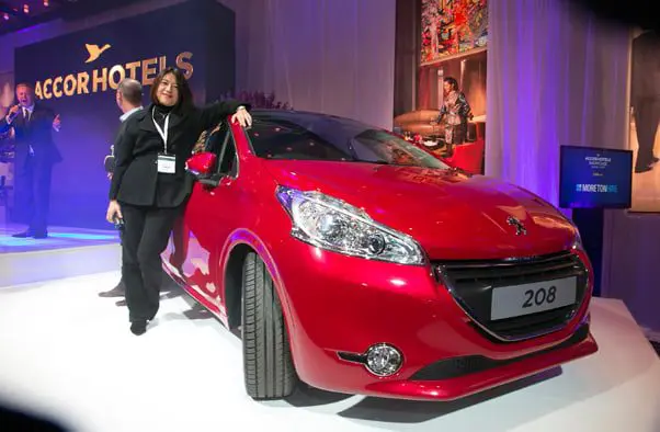 Who won the car at the AccorHotels showcase? 11 AccorHotels car