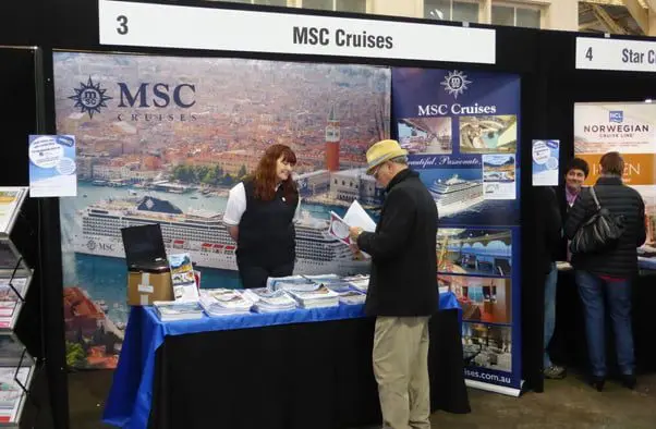Qatar brings the Business to Bicton's cruise expo 11 MSC Cruise Expo