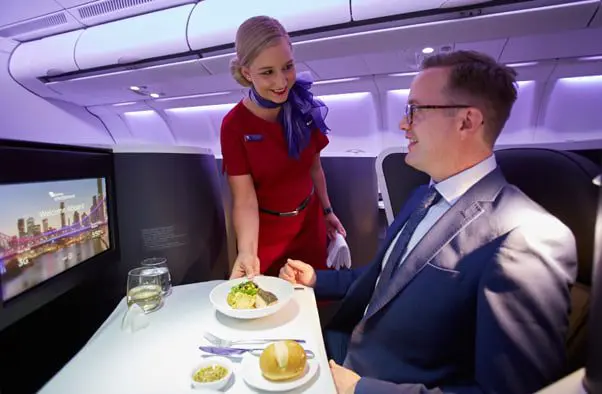 Virgin Australia The Business food