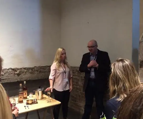 Vail Resorts delivers 'Epic' unveiling 10 Vail's Senior Manager of International Communications May Lilley with Perisher's COO Peter Brulisauer.