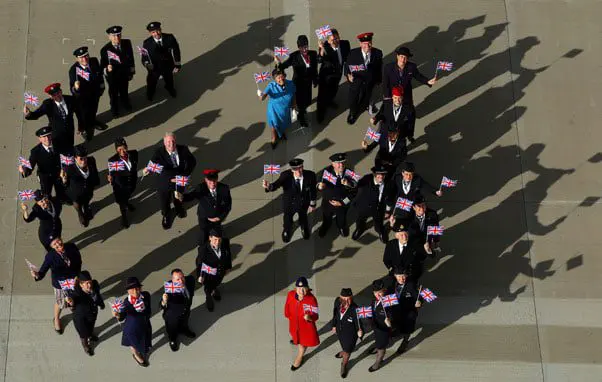 A special picture message from British Airways to the Queen 16 BA 4