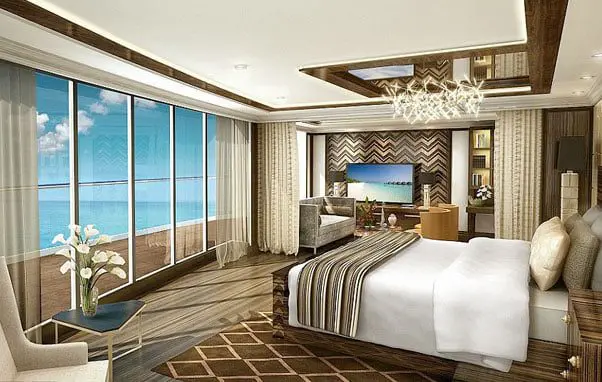 This is what the 'world's most luxurious ship' will look like 24 Seven Seas Explorer Bedroom