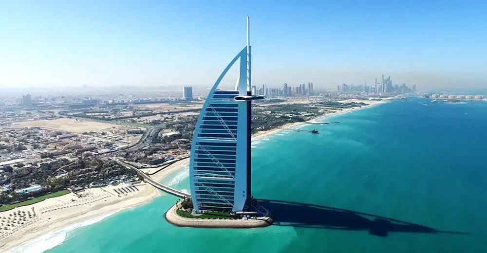 The view from above with Emirates is awesome