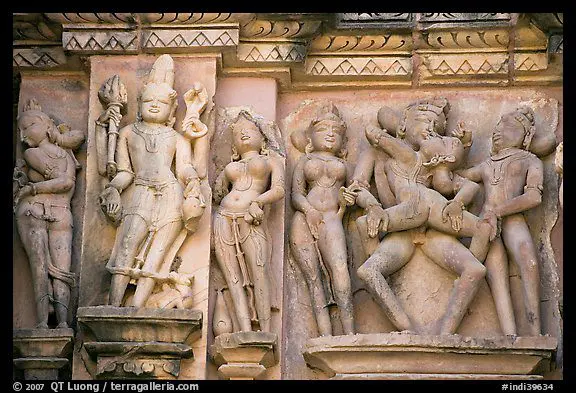 Risqué Business: 6 Saucy Destinations Around the World 19 Apsaras and mithuna, Kadariya-Mahadeva temple. Khajuraho, Madhya Pradesh, India