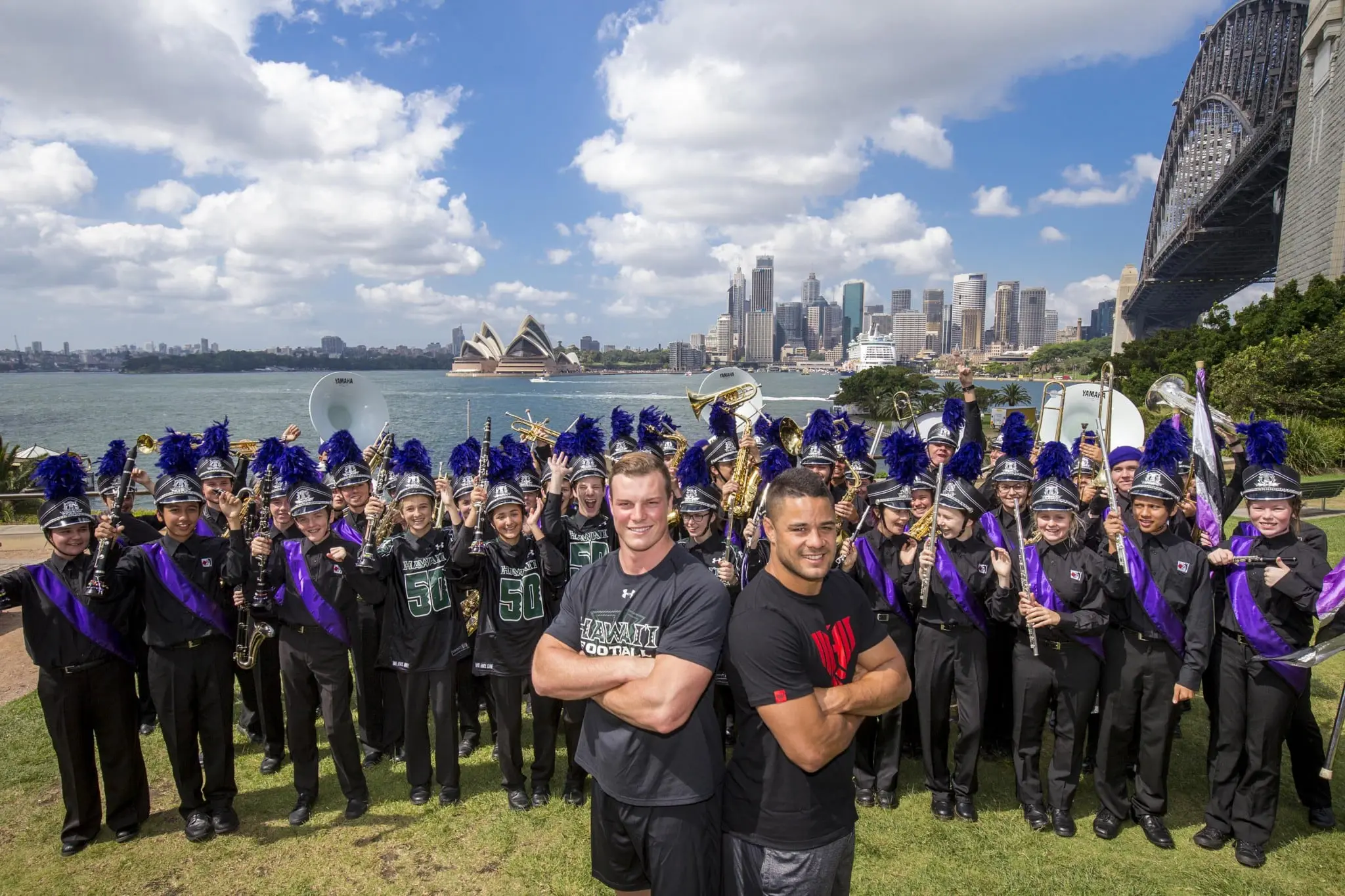 Wed 10 Feb: 10 travel news stories you need to know today 37 travel news Max Hendrie and Jarryd Hayne ahead of 200 Days To Go College Football Sydney Cup_Destination NSW_03