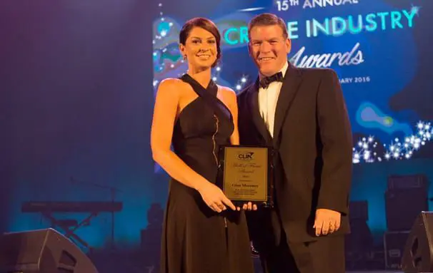 The best cruise sellers in Australia & NZ are... 41 cruise Aleisha Fittler accepted the award on behalf of Glenn.