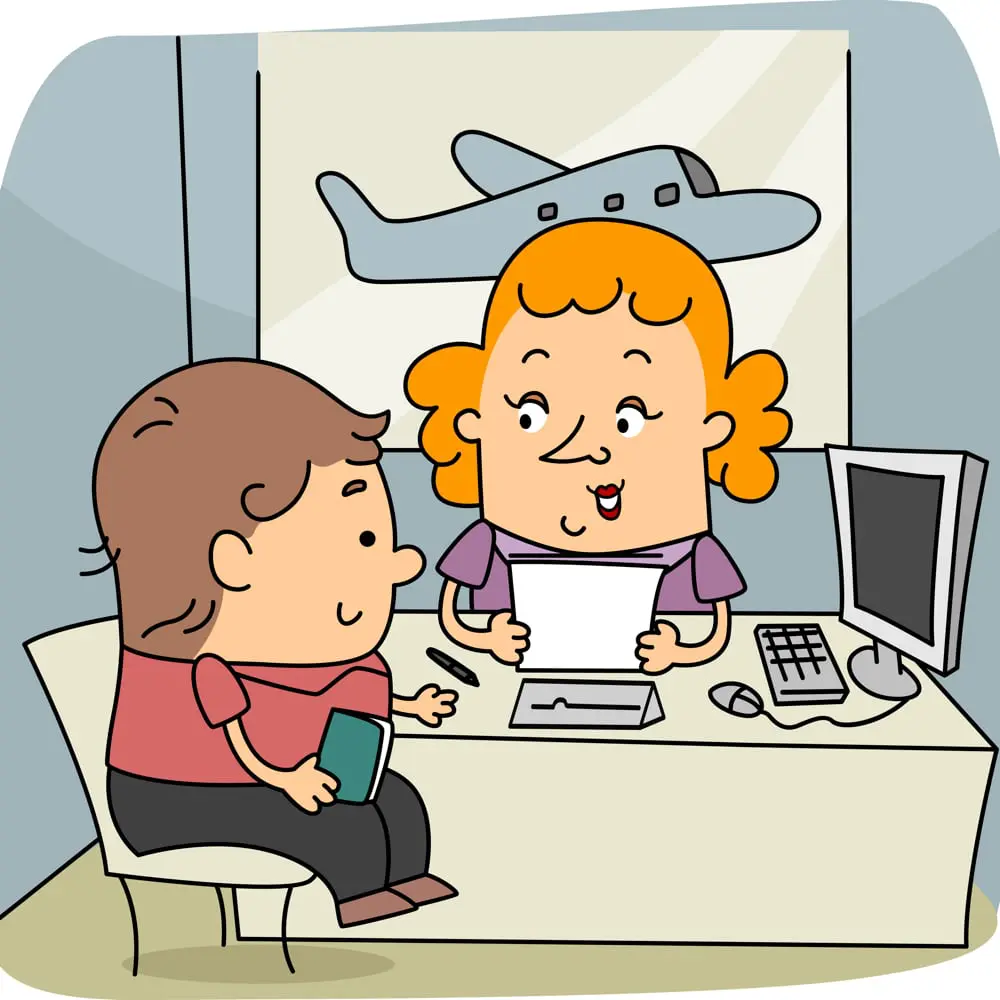 Why I Can’t Stop Being a Travel Agent 10 Illustration of a Travel Agent at Work