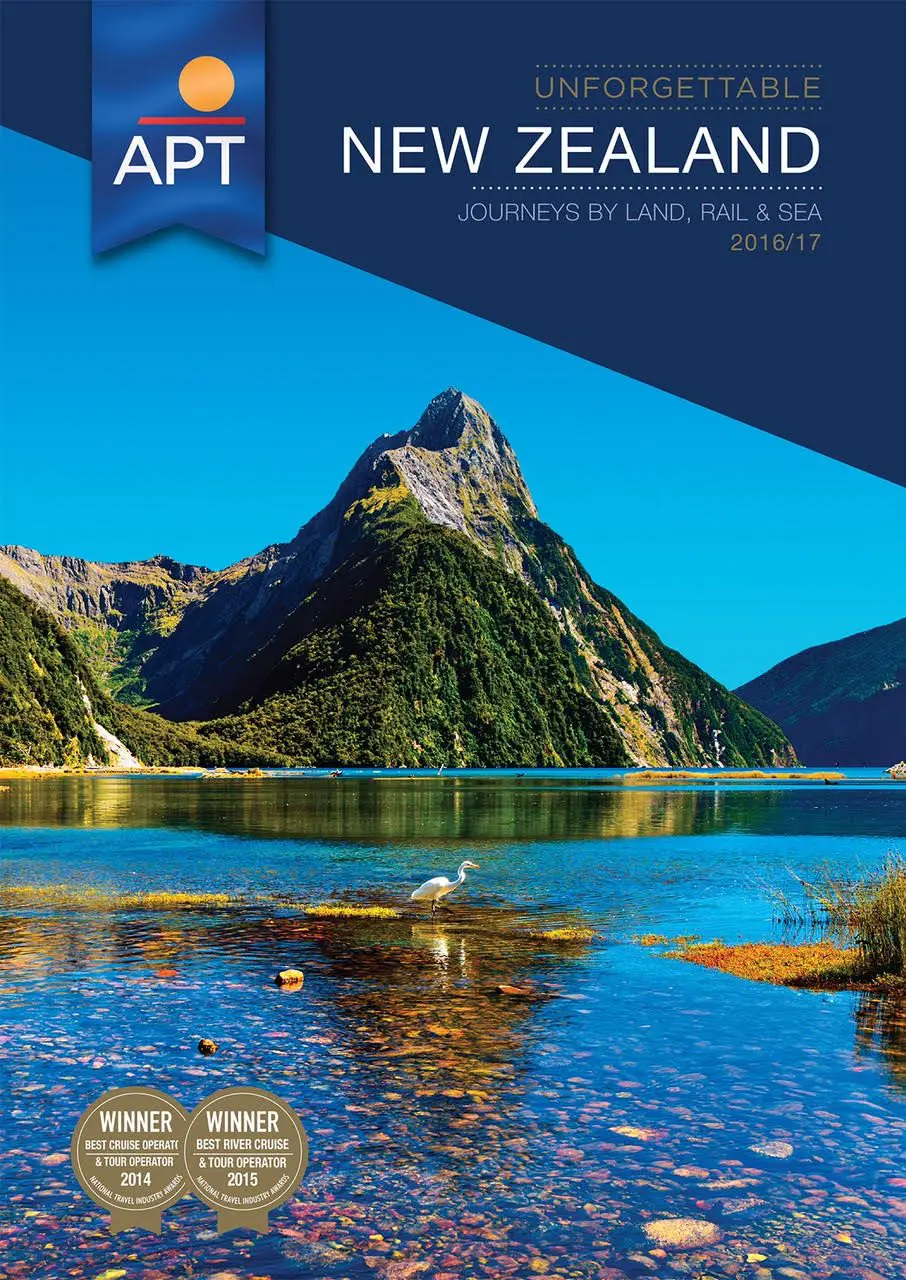 APT to combine coach touring with cruise touring in NZ 2 APT’s latest New Zealand 2016/17 brochure