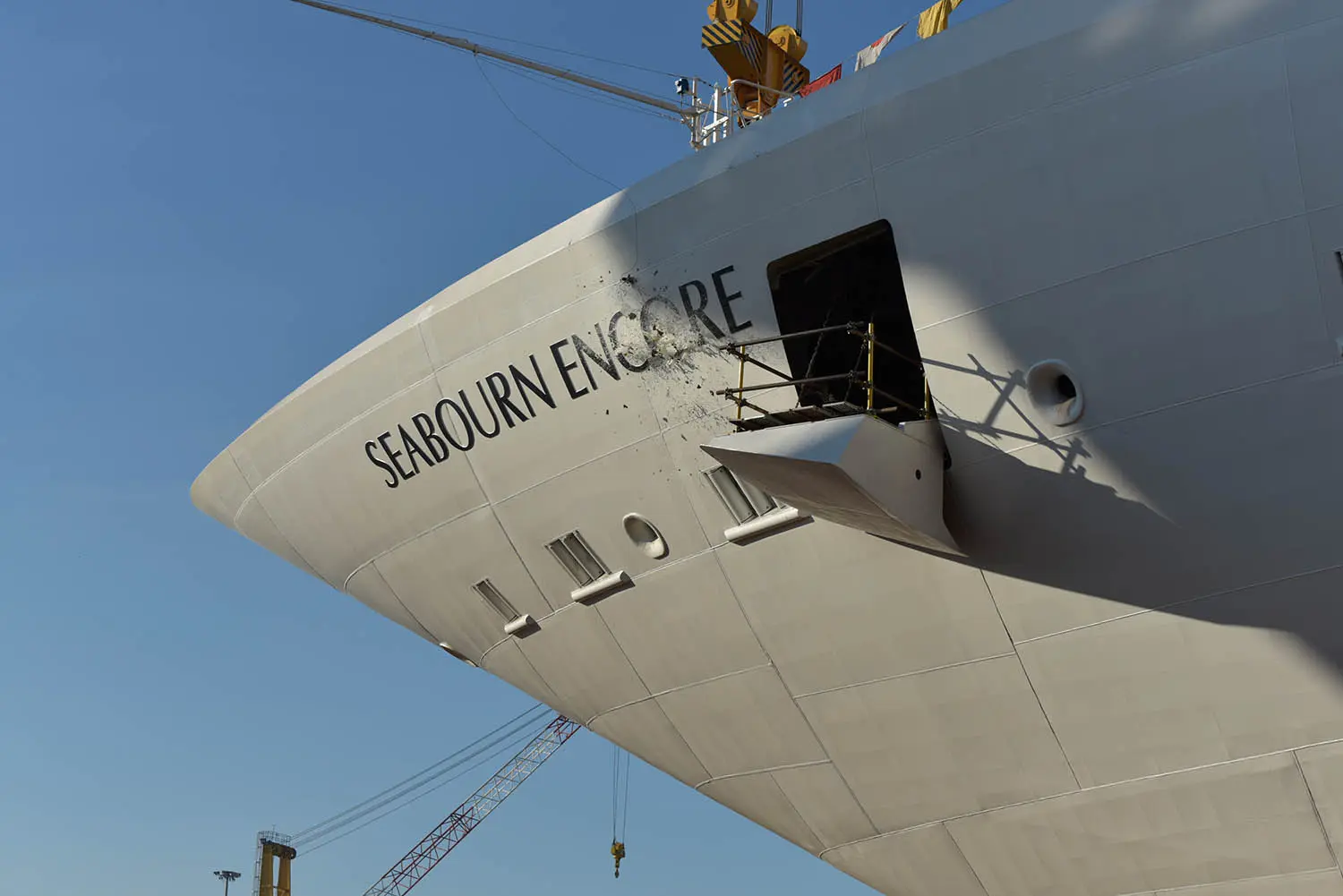 Seabourn Encore float out ceremony