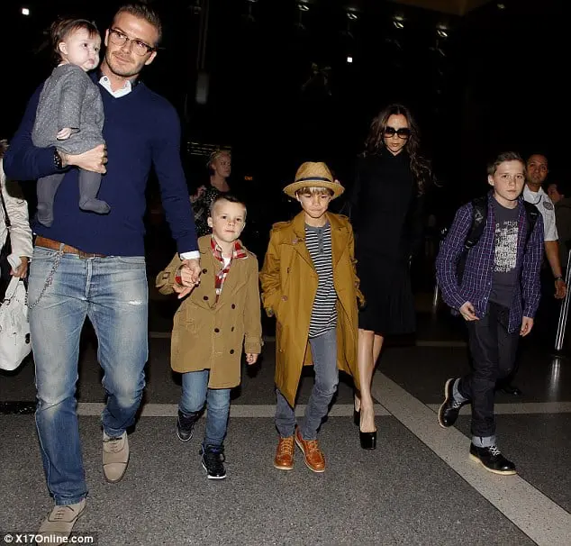 David Beckham reveals his favourite holiday destinations 4 The Beckham family. Image Source: Daily Mail UK