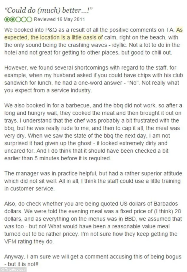 When Management Strikes Back: Funniest responses to TripAdvisor complaints 37 3323B80F00000578-3537556-image-a-79_1460549173929