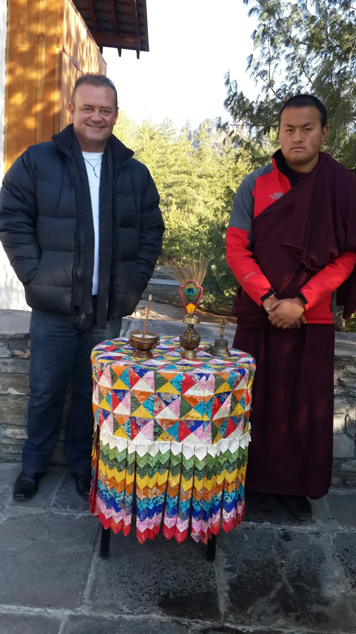 Brett Barclay at a Buddhist Blessing in Bhutan