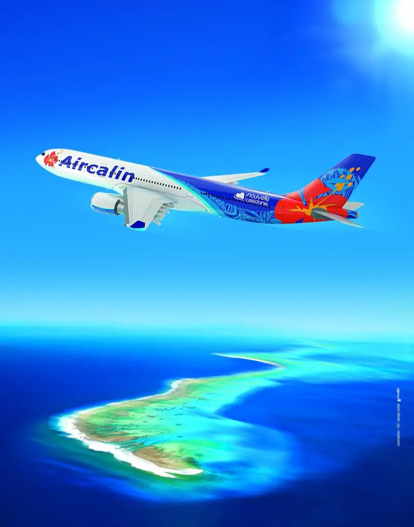 aircalin-a330-left side-reef
