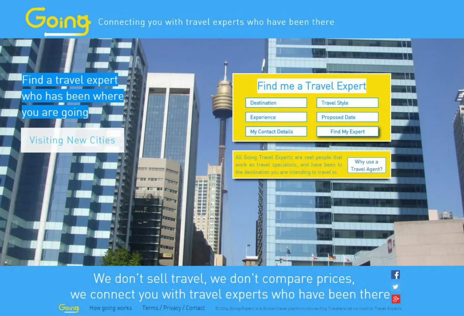 Traveller screen signup Sydney