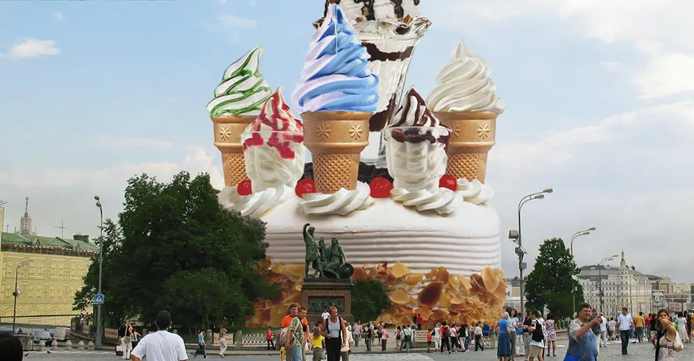 World's famous tourist attractions now edible