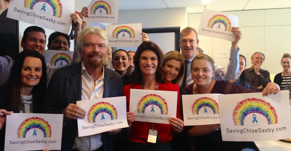 Join the Rainbow Challenge! Virgin Australia employee asks industry to help find a cure for sick niece