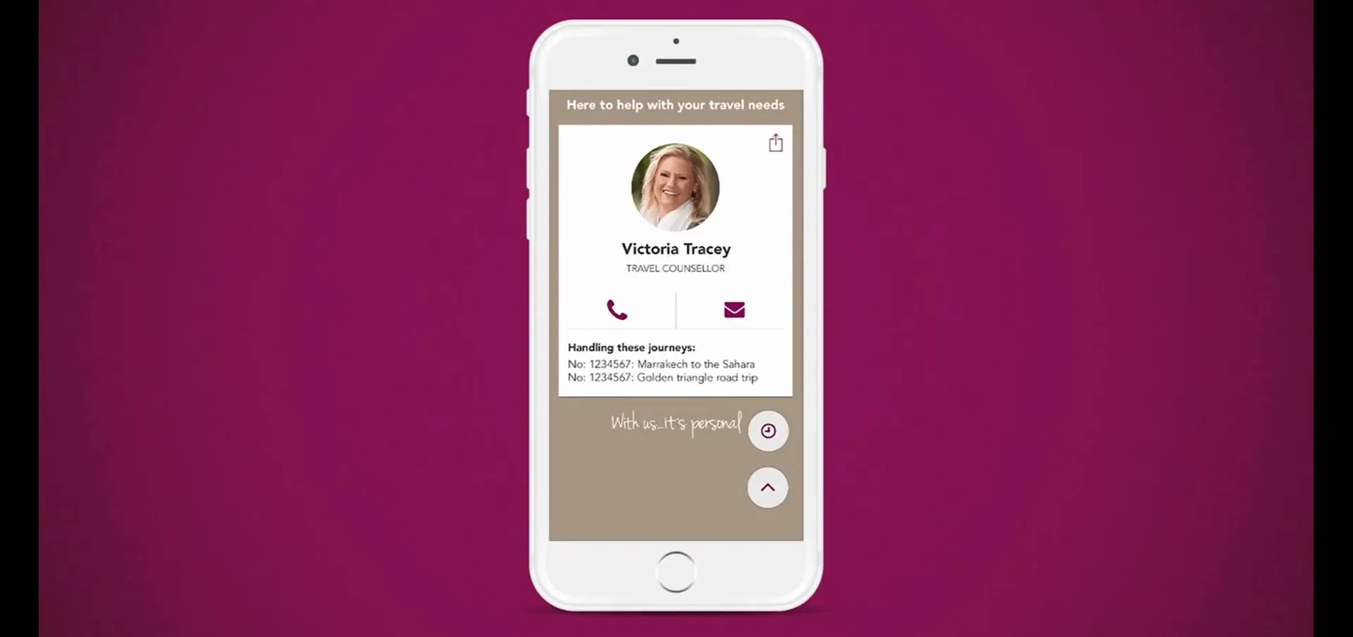 Travel Counsellors get 'appy' with customers 11 myTC contact