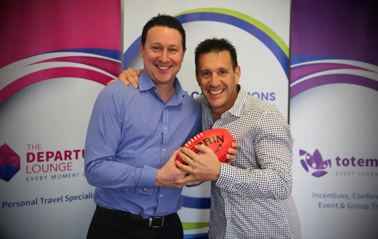 The Daily Travel Agent Bite: Mon 22 Aug 29 CT Connections co-founders Nick Sutherland and Gary Reichenberg are thrilled with their company’s recent appointment as travel management partner of the AFL.