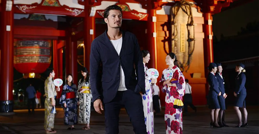 Orlando Bloom marks the launch of British Airways' 787-9 Dreamliner to Tokyo
