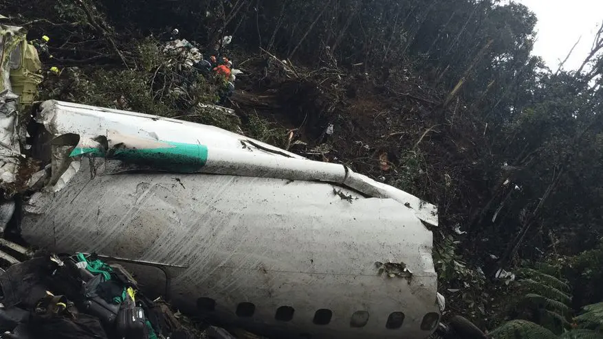 Six survive tragic plane crash carrying Brazilian football team