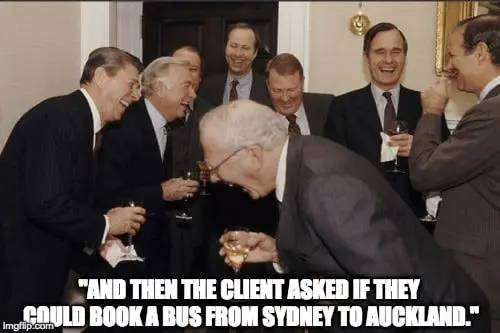 When your client asks to book a bus from SYD to AKL – Top 4 Travel Agent memes 13 1j73ae