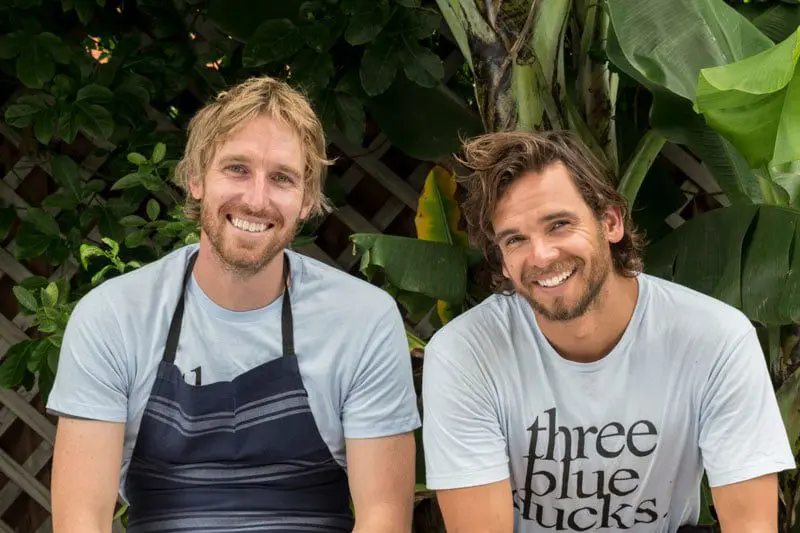 Get forked at the first ever Byron Bay fine food festival 4 Three Blue Ducks Chefs Darren Robertson and Mark Labory at The Farm, Byron Bay