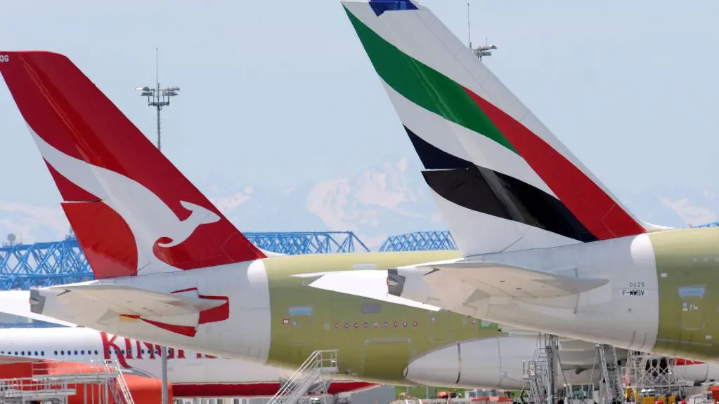 Emirates and Qantas