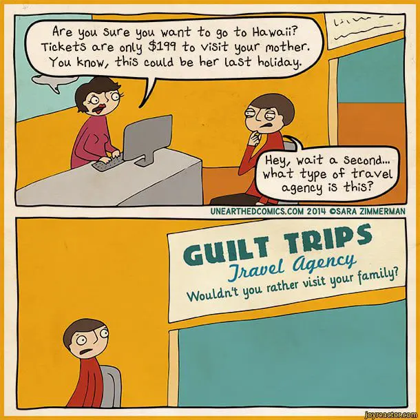 These travel agent cartoons are going to make you chuckle 42 travel-guilt-trip-Unearthed-Comics-comics-1645193