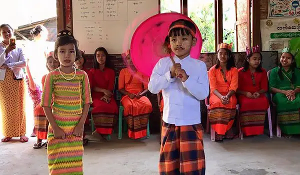 "Myanmar gets a helping hand: I get a giant serve of reality." Karsten Horne 27 dance