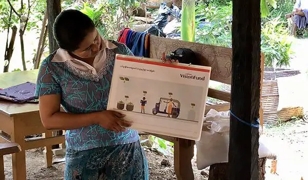 "Myanmar gets a helping hand: I get a giant serve of reality." Karsten Horne 22 visionfund