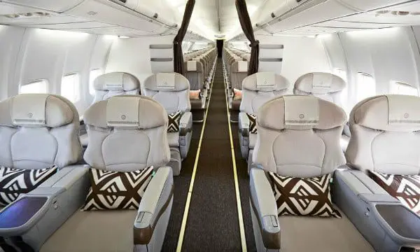 Fiji Airways 737 Business Class